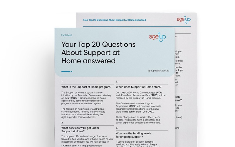 Top 20 Questions About Support At Home